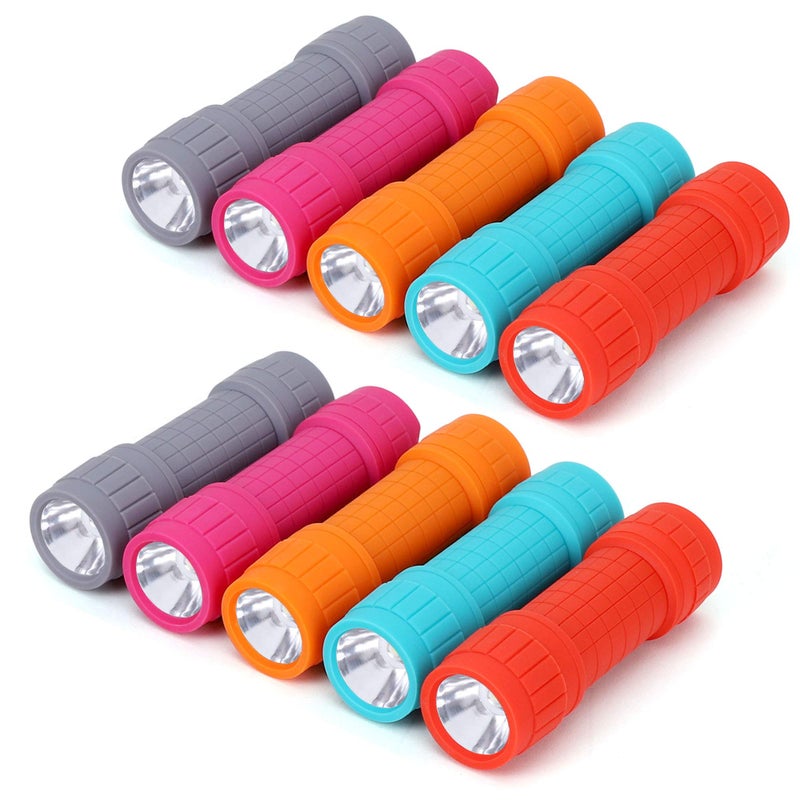 FASTPRO 10-Pack, Super Bright 100-Lumen (1W) LED Mini Flashlight Set, AAA Dry Batteries are Included and Pre-Installed - Image 1